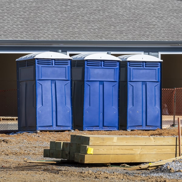 can i customize the exterior of the porta potties with my event logo or branding in Cadiz